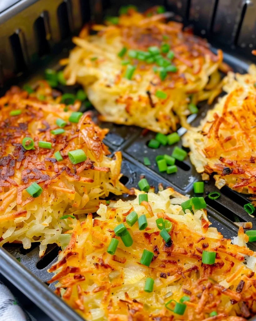 JUICY, mouthwatering, delicious Hash Browns in the Air Fryer